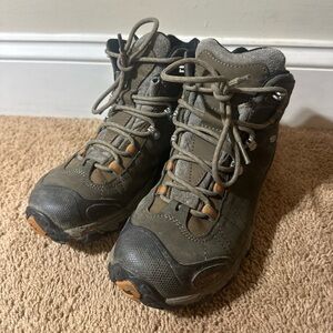 Oboz Bridger Mid Waterproof Hiking Boots Men 8.5 B-Dry Brown Leather Outdoor